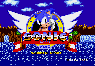Sonic NaoSI Title Screen